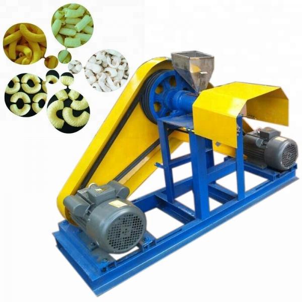 Fried Wheat Flour Puff Snack Process Line Food Extruder Machine with Packing Machine #2 image